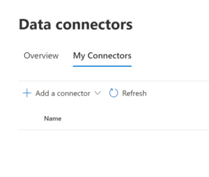 Data Connector - Add a connector