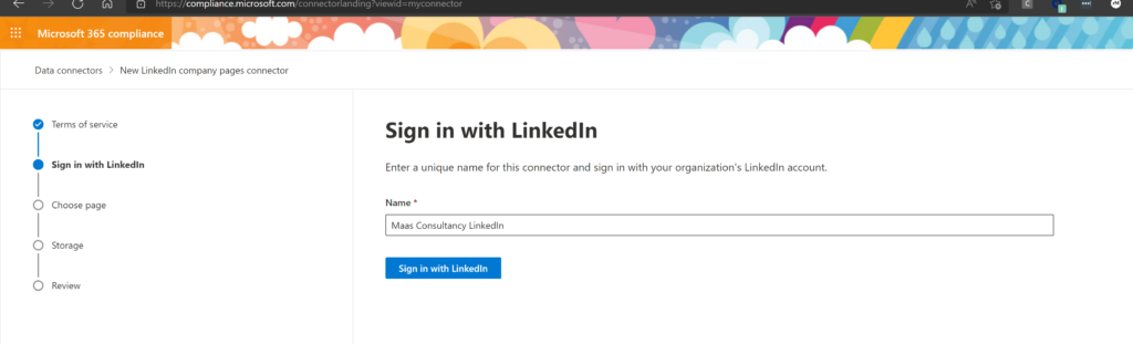 Sign in with LinkedIn