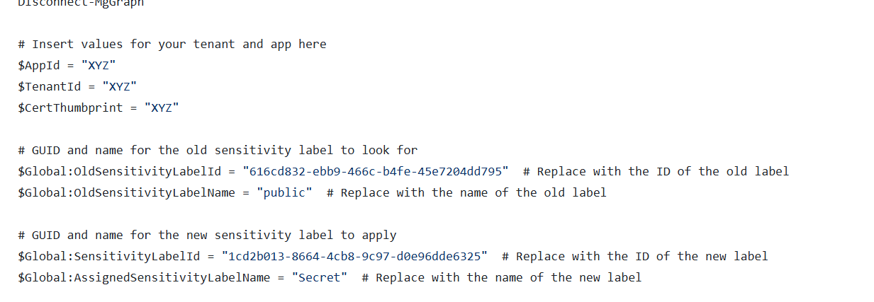 Label and Relabelling script for documents on SharePoint using ...